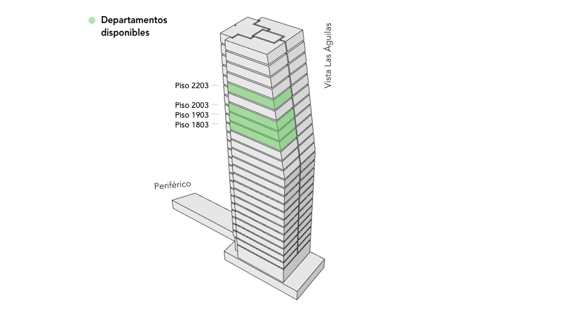 Edificio con departamentos disponinles F